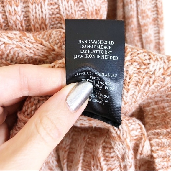 New Blank NYC Heather Ribbed Crew Neck Knit Sweater in Toffee - Picture 8 of 12